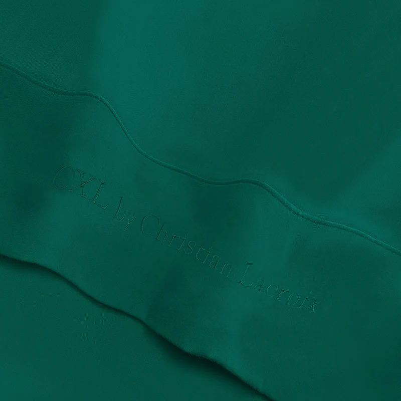 Drap plat satin de coton - Uni 1 baratta Vert 02