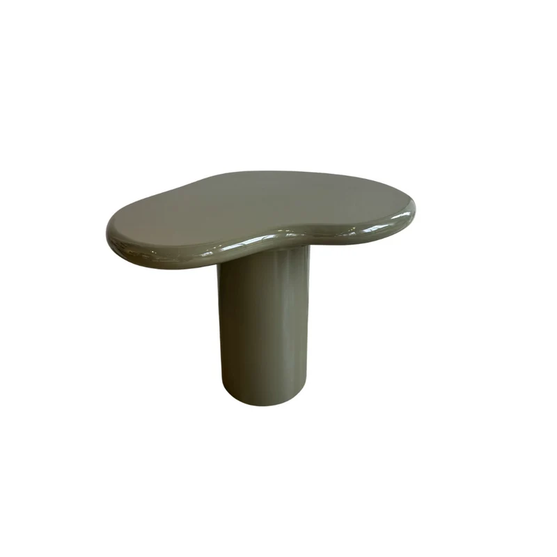Table d'appoint bio - Jonah - Medium - Vert olive - StoneSkin brillant
