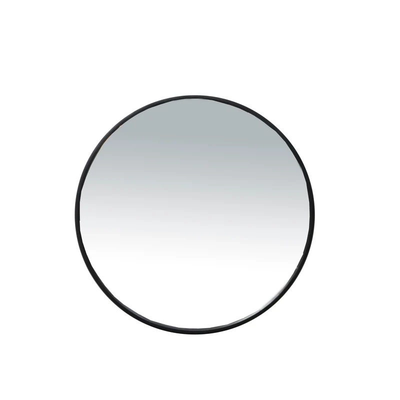 Miroir Rond Céleste - 50 cm - Métal Noir