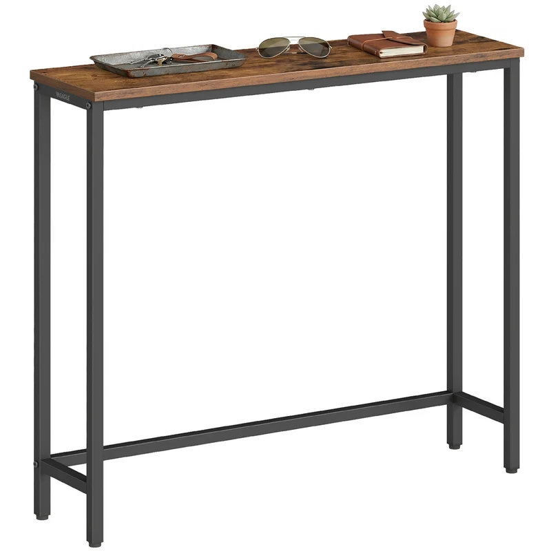 Console avec plateau monobloc montage facile pour salon ou chambre