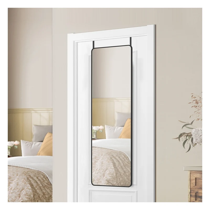 Miroir intégral suspendu avec cadre en aluminium