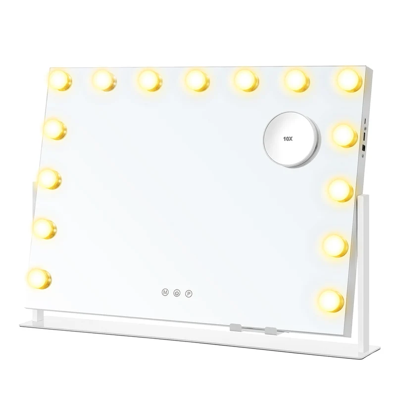 Miroir de coiffeuse à éclairage LED avec contrôle tactile