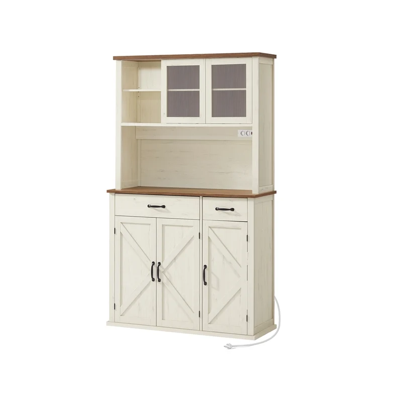 Meuble de rangement de cuisine avec portes et tiroirs