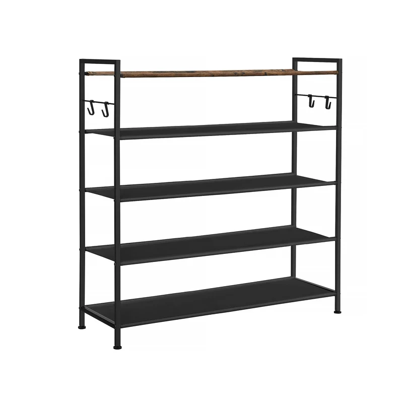 Étagère chaussure 5 niveaux en métal