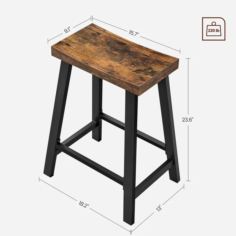 2 Tabourets incurvés