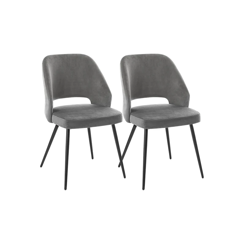 Chaise de salle à manger velours
