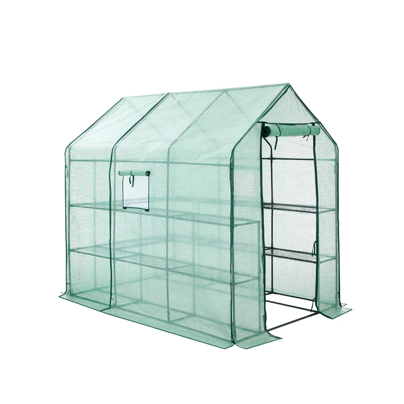 Serre de jardin avec 14 étagères Vert