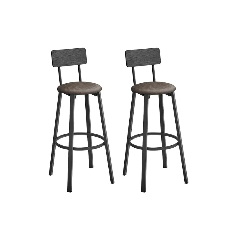 Chaises de bar avec repose-pieds