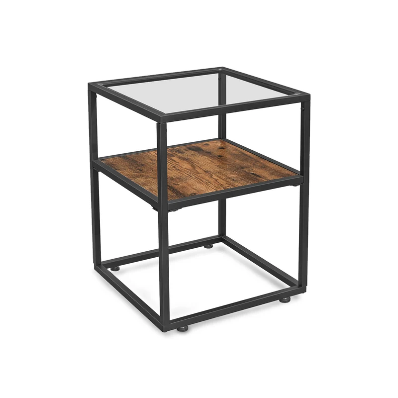 Table d'appoint verre industriel