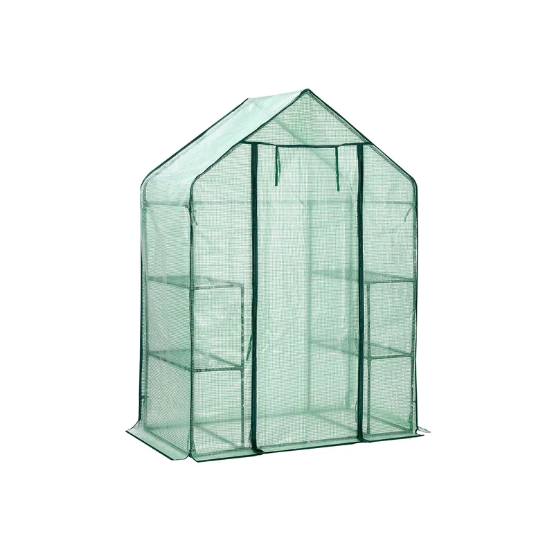 Serre de jardin avec 4 étagères Vert