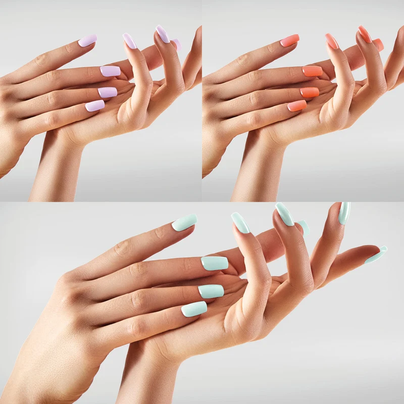 Kit de 3 vernis à ongles avec base coat et top coat