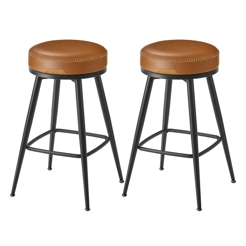 VASAGLE EKHO Collection - Tabouret de Bar Pivotant à 360°