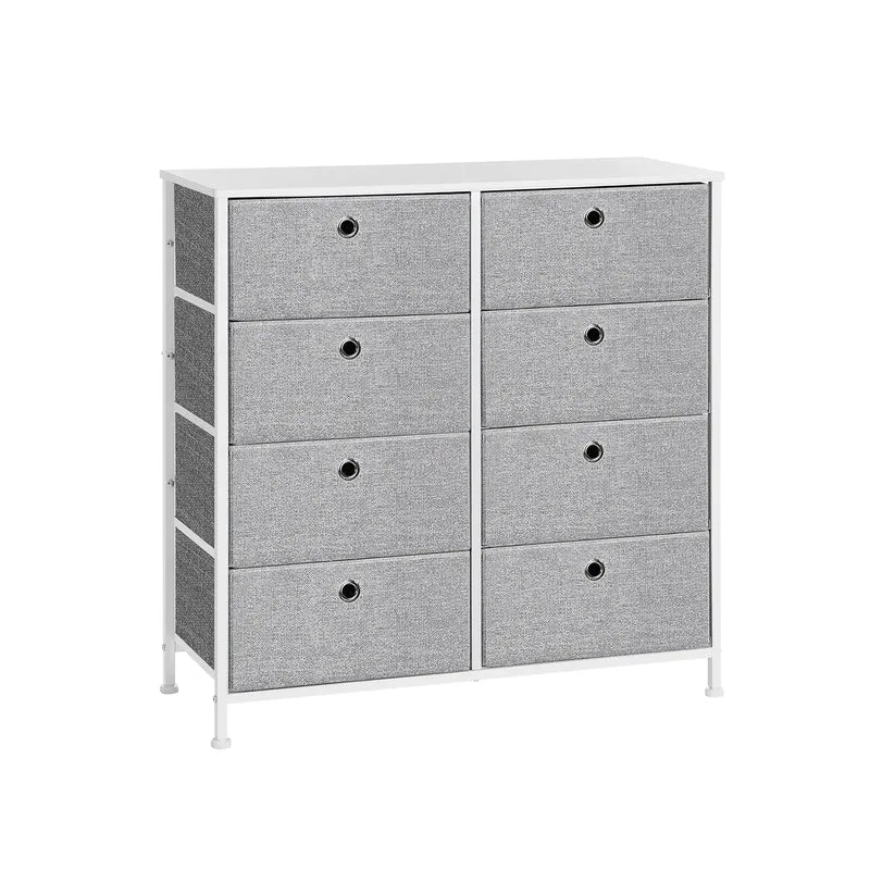 Commode de rangement 8 tiroirs en tissu