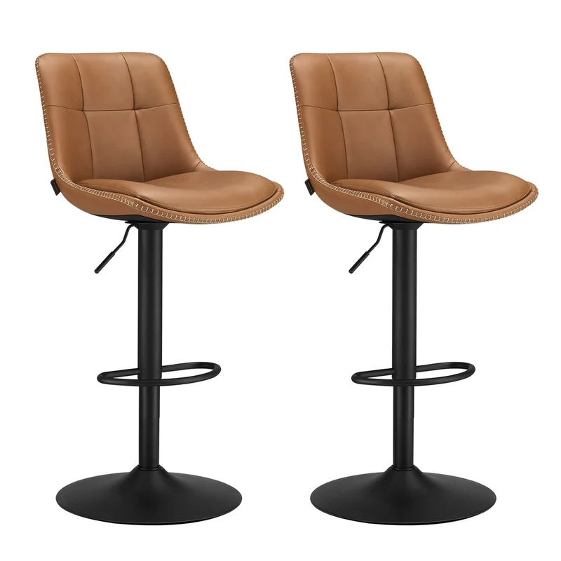 Tabourets de bar design avec siège pivotant à hauteur réglable