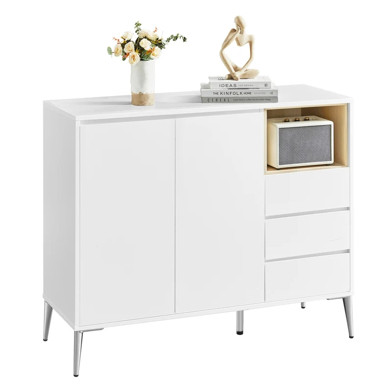 Armoire de rangement avec porte et étagère