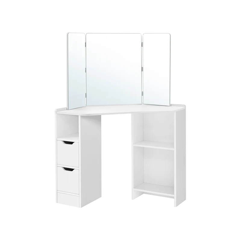 Coiffeuse d’Angle avec Triple Miroir