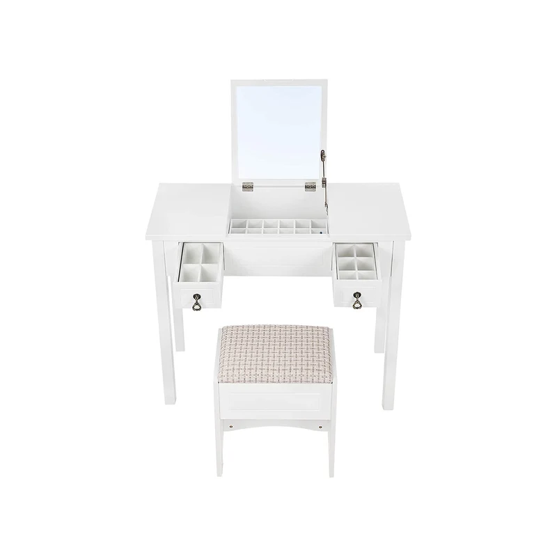 Coiffeuse avec Miroir Pliable