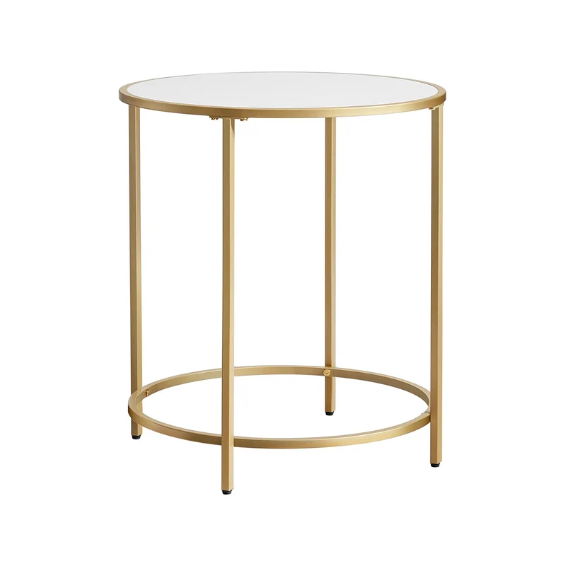 Petite table verre doré