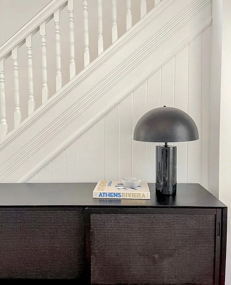 Lampe de Table Noire - Mia - Marbre Noir/Noir