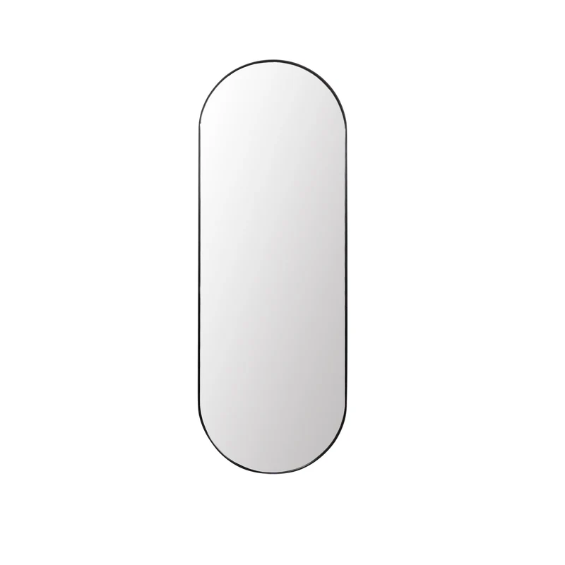 Miroir noir ovale - 140×50cm