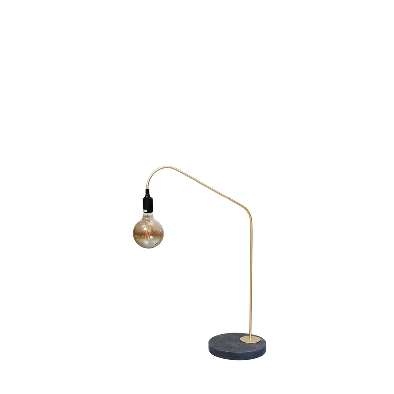 Lampe de Table - Ellis - Or/Marbre Noir