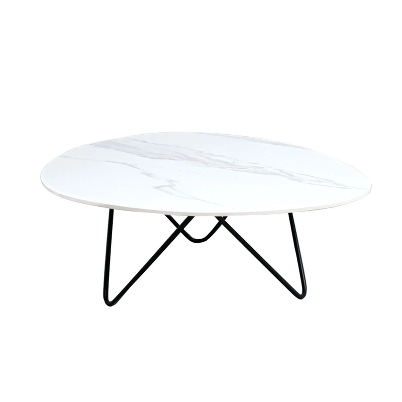 Table Basse Céramique - Richard - Calacatta Céramique Blanche