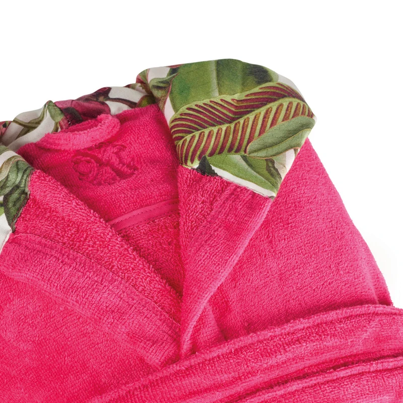 Peignoir avec capuche - Garden Fuchsia