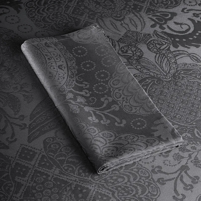 Set de 4 serviettes - Arles gris foncé