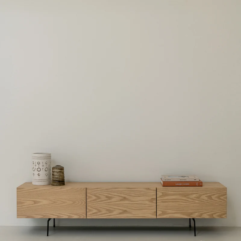 Meuble TV - Dunkerque - Chêne - 165 cm
