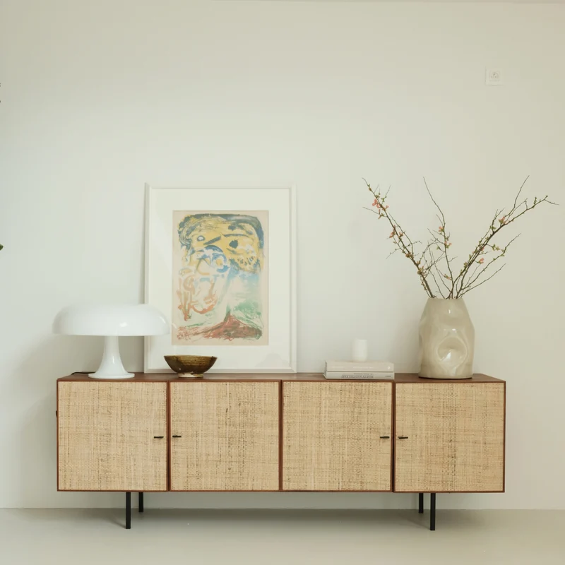 Mark - Buffet En Raphia-Noyer