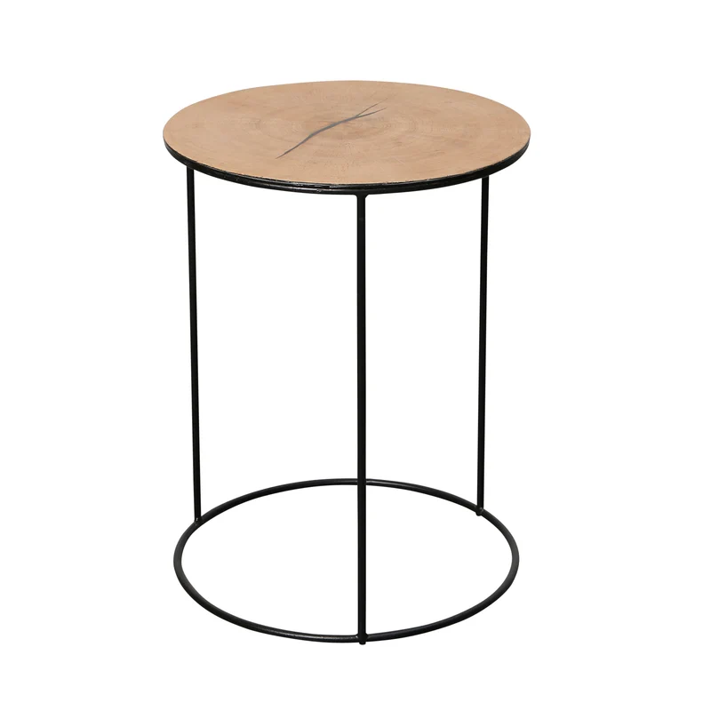 Table d'appoint Louis - Chêne - Petite (43x43x56cm)