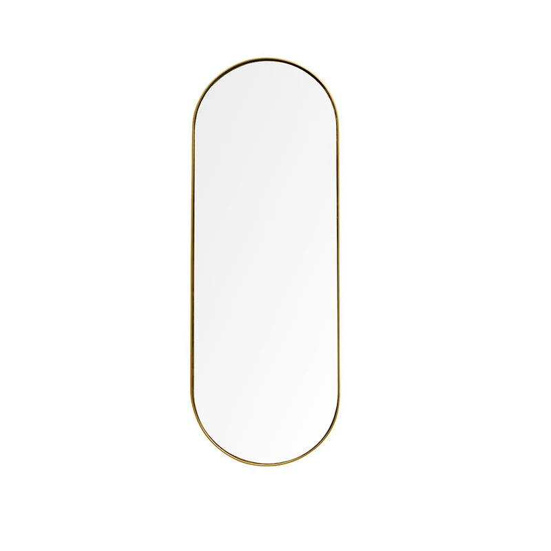 Miroir Oval Doré - 140x50cm