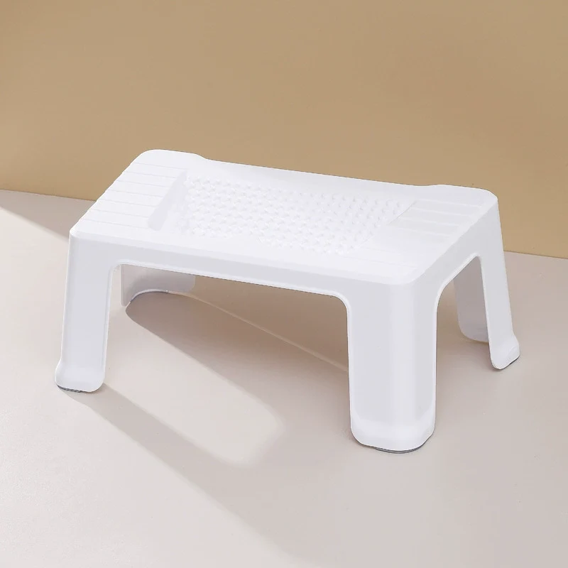 Modern Minimalist Trapezoidal ABS Footstool Backless For Entryway