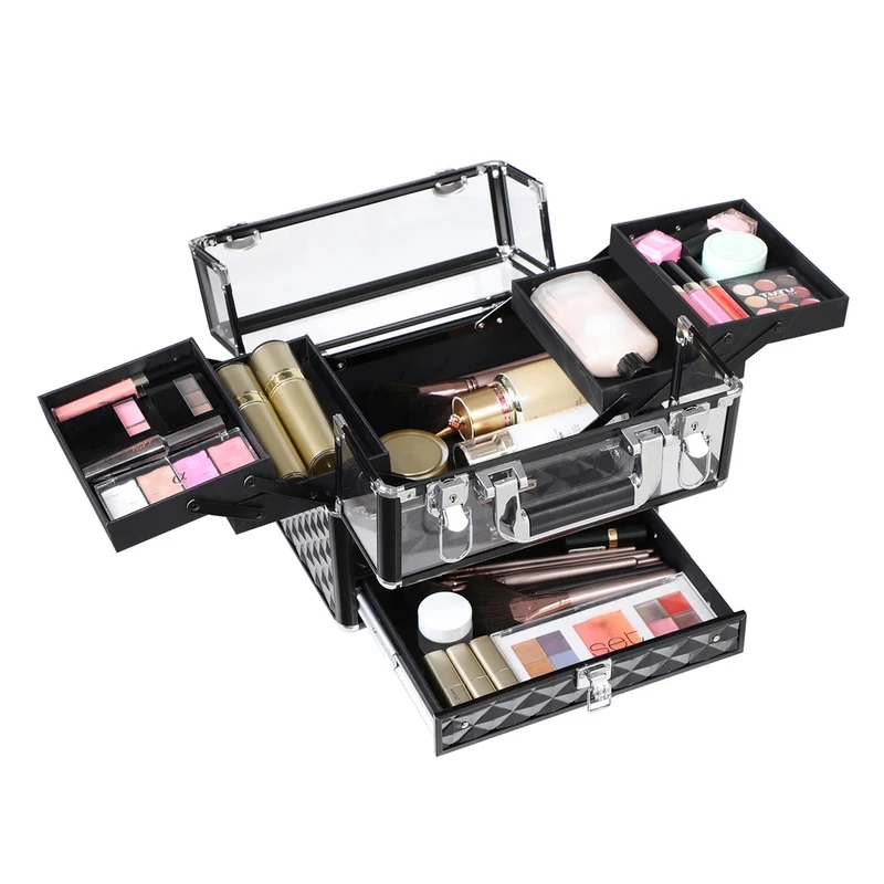 Mallette de maquillage acrylique