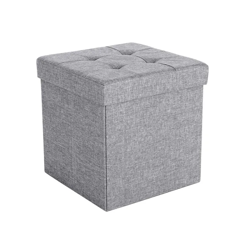 Pouf de rangement pliable
