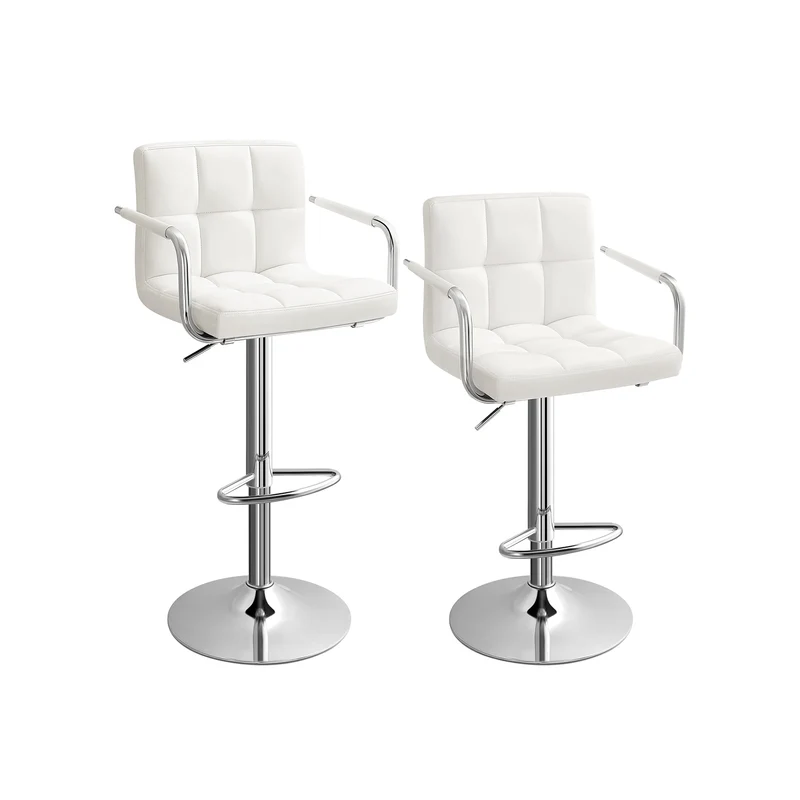 2 Tabouret de bar rotatif réglable en hauteur