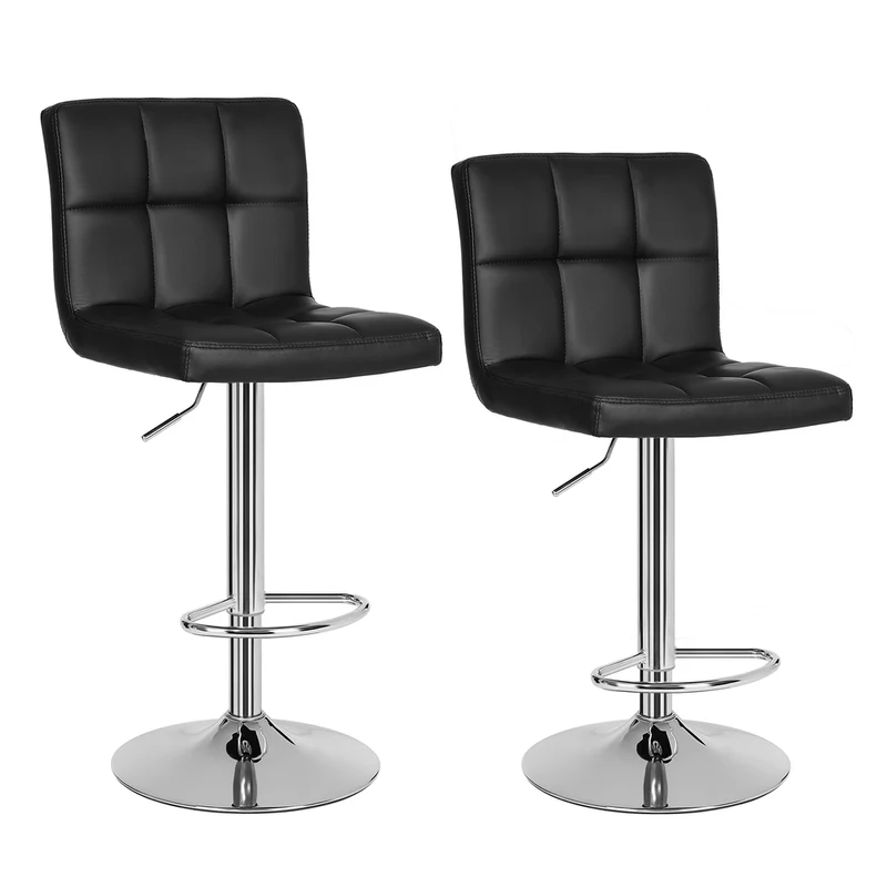 2 tabourets de bar gris clair