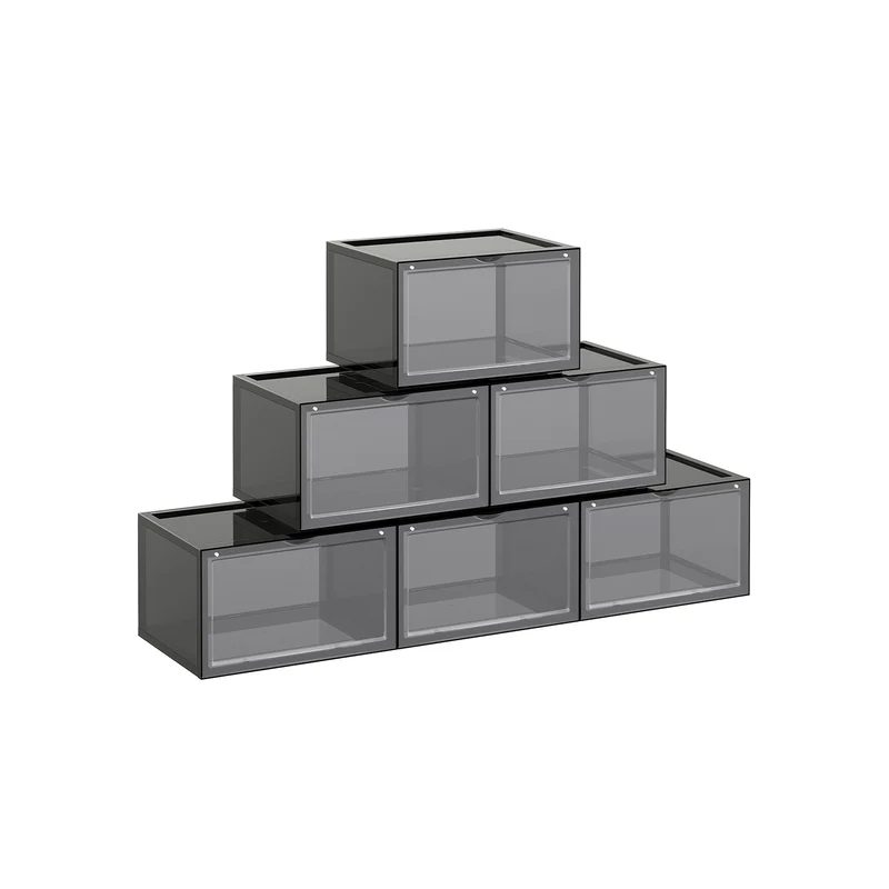Boîtes à chaussures lot de 6 gris