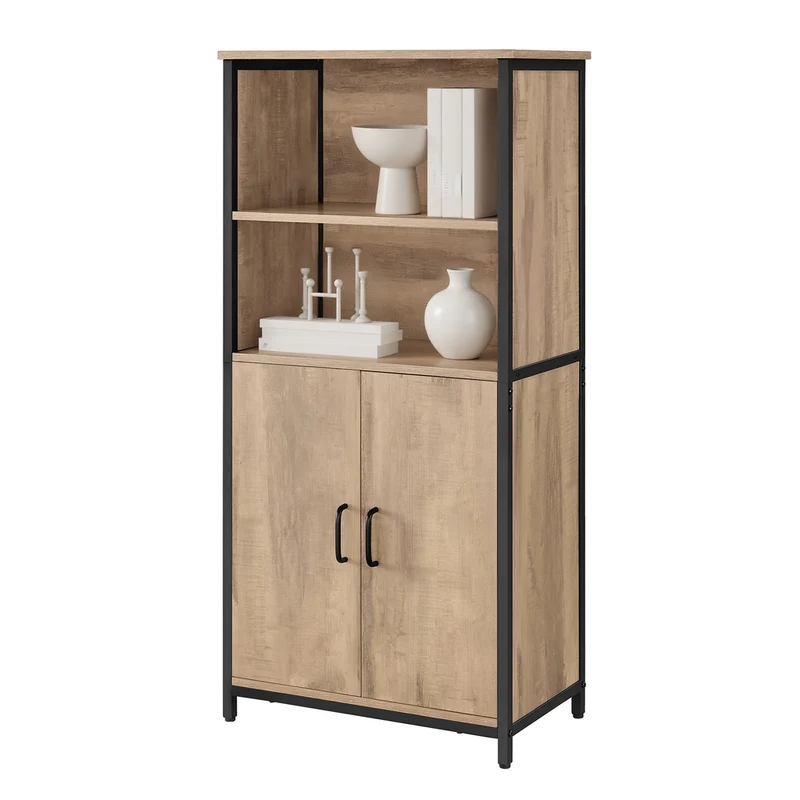 Meuble de rangement avec 2 compartiments ouverts