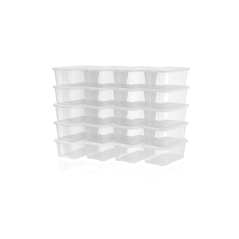 20 Boîtes transparent