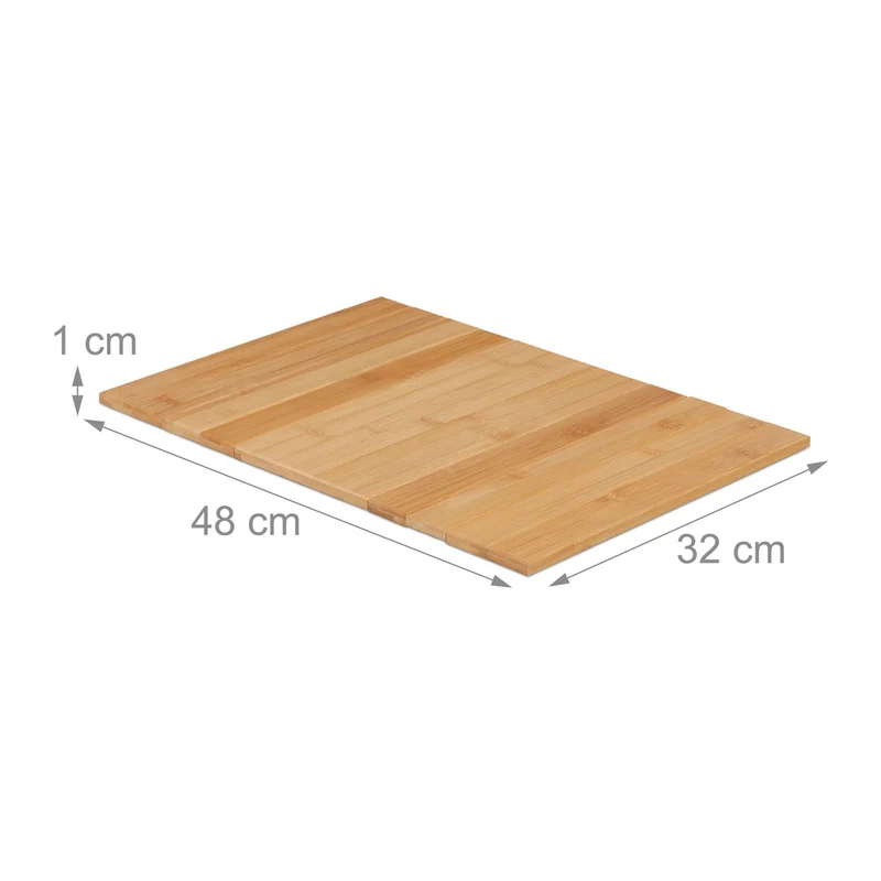 Support de canapé pratique tablette flexible 30 x 20 x 5 cm en bambou naturel 13_0014821