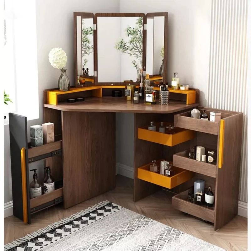 Table de maquillage d'angle