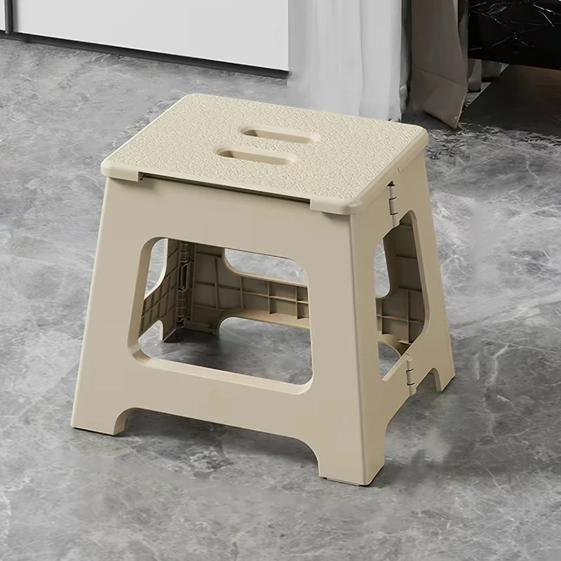 Modern Minimalist PP Trapezoid Square Foldable Stool Chair With Portable For Bathroom Kitchen Outdoor Living Room