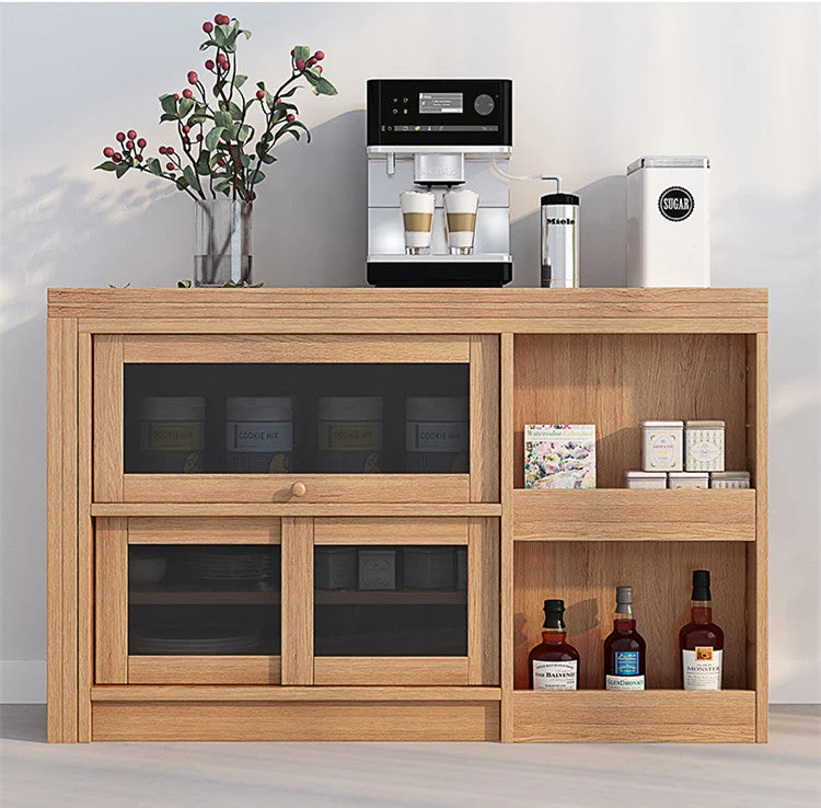 Table de salle à manger multifonction pliante et extensible avec armoire de rangement cachée