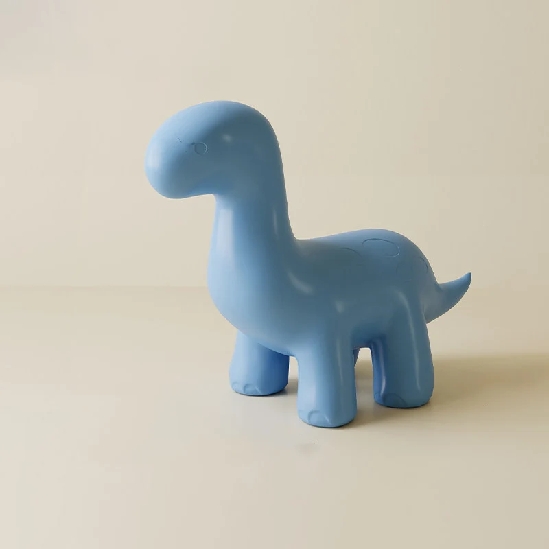 Modern Art Deco PE Plastic Cartoon Dinosaur Anti-Tip Design Kids Low Stool Backless Armless For Entryway & Hallway