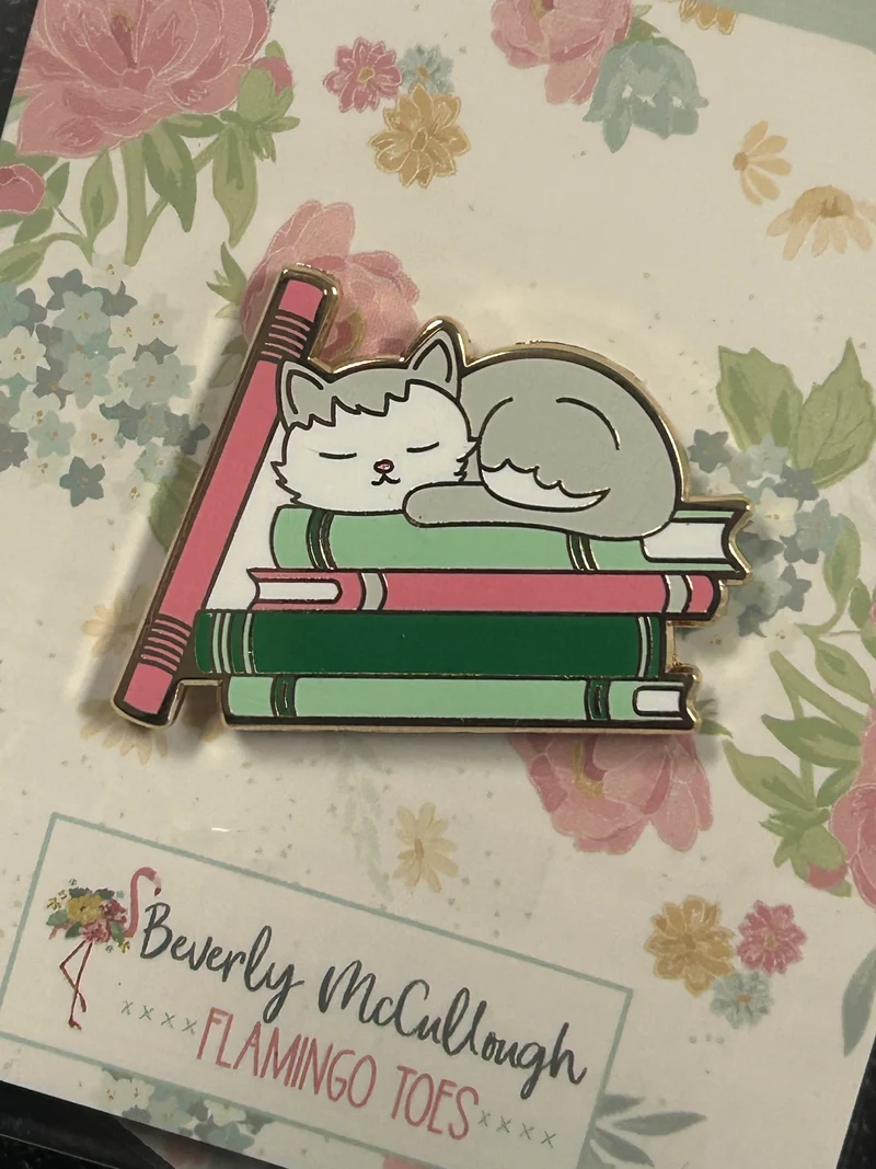 Bookish Cat Needle Minder