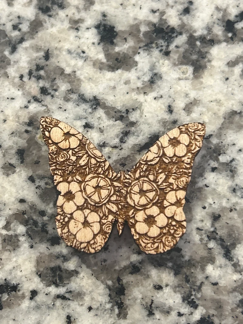 Butterfly Wooden Needle Minder