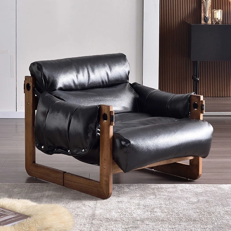 Traditional Vintage Accent Chair - Ash Or Oak Wood Frame Plush Cushion Armchair For Living Room