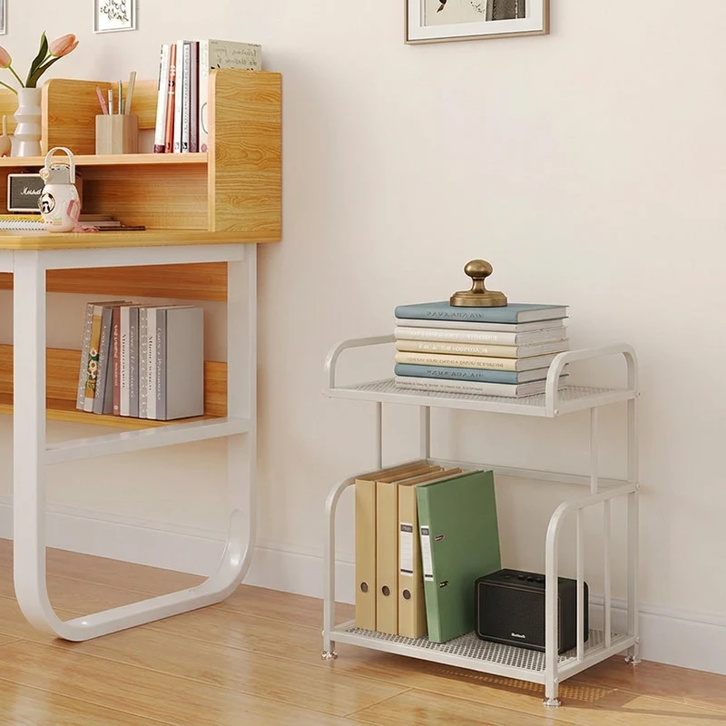 Modern Minimalist Trapezoid Iron Lightweight Storage Shelf 2/3-Layer For Home Office