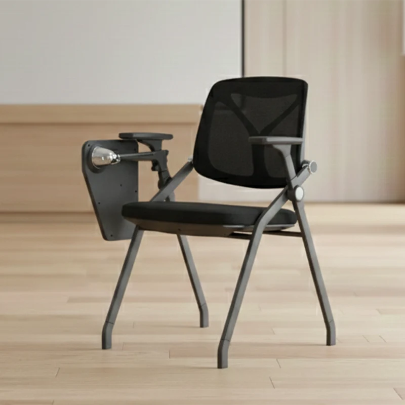 Stylish And Foldable Office Desk Chair - Minimalist Multifunctional Ergonomic Features And High-Density Sponge Seat For Home Office